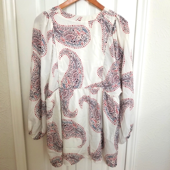 Boho Paisley Blouse Longsleeve - Picture 7 of 9